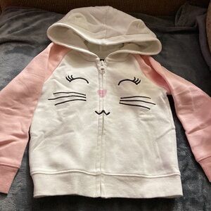 Cat hoodie with ears baby